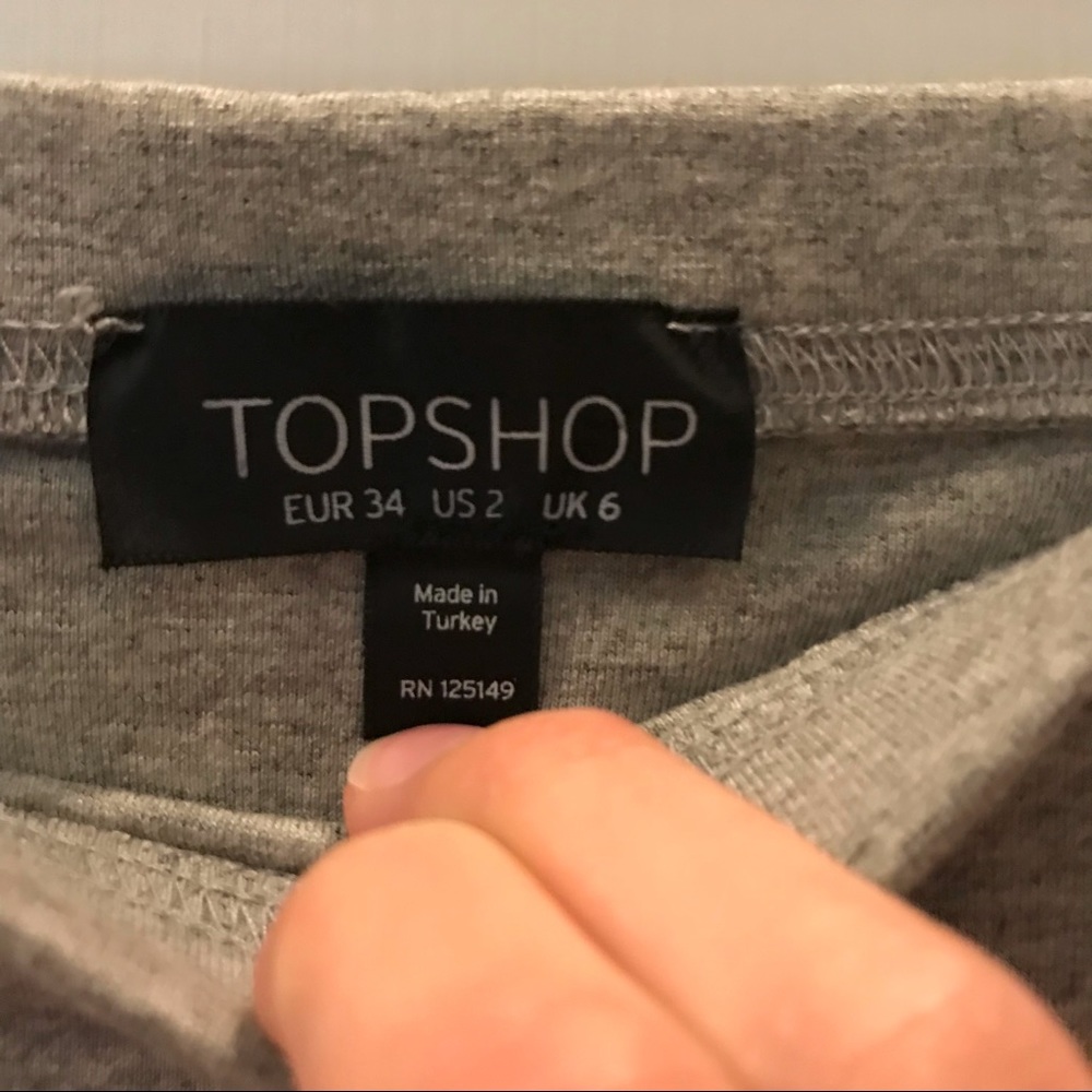 π3/$25π Topshop Gray Maxi Jersey Skirt - Picture 4 of 4